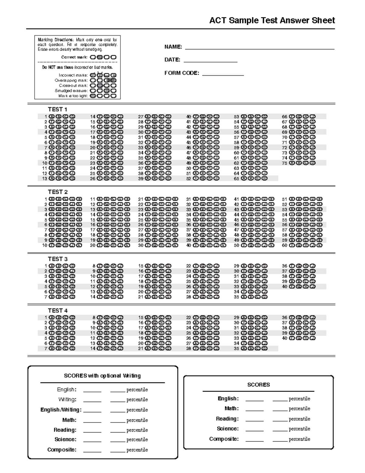 act 67c practice english test answer key