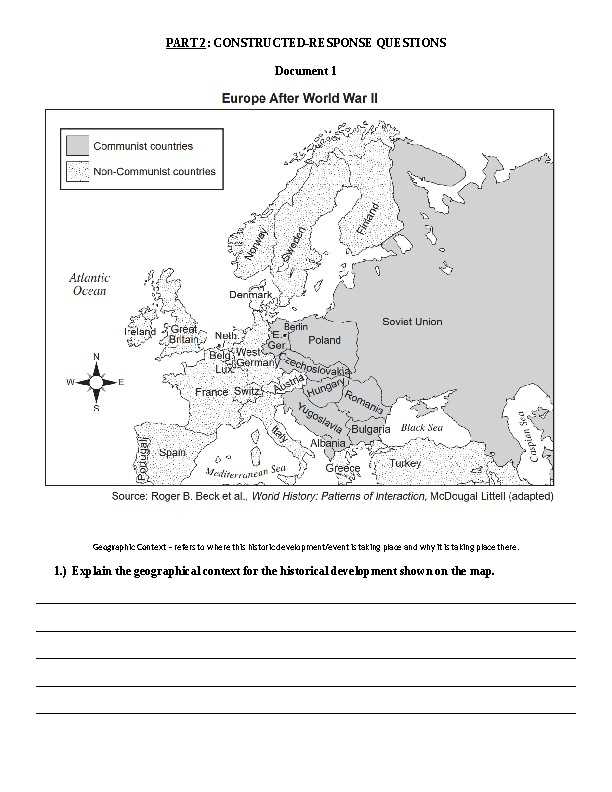 global history and geography ii practice exam answers