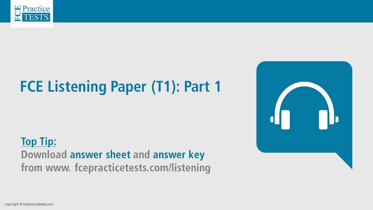 fce practice test 1 answer key