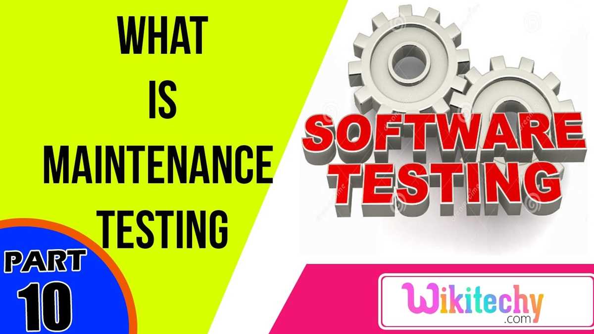 maintenance test and answers