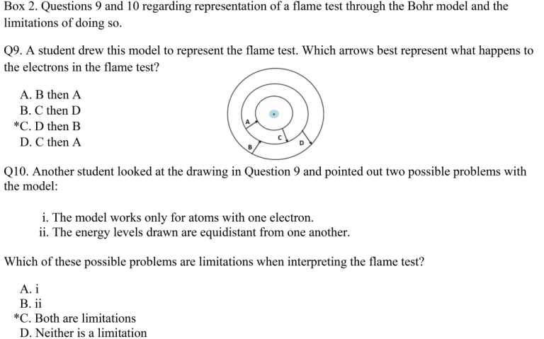 flame tests atomic emission and electron energy levels answers