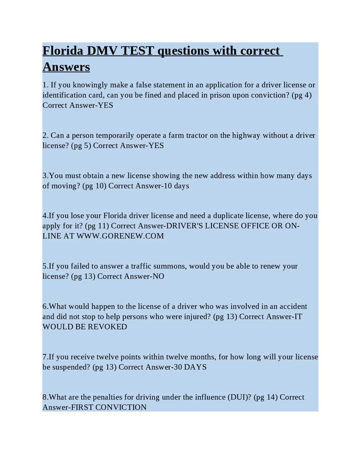 florida boaters license test answers