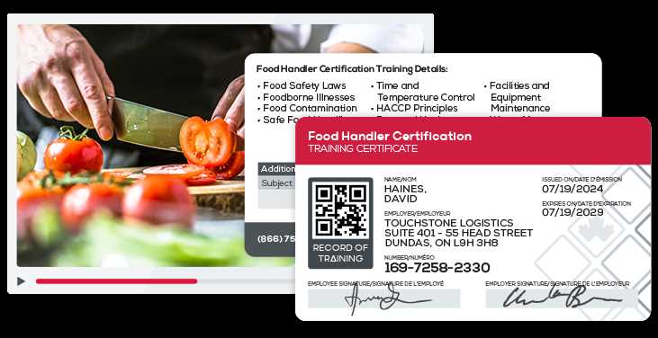 food handler training exam answers