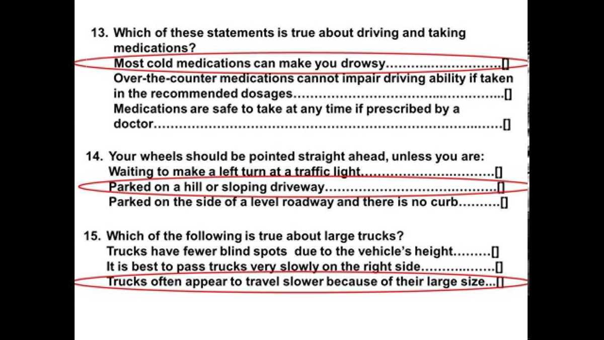 rmv test answers
