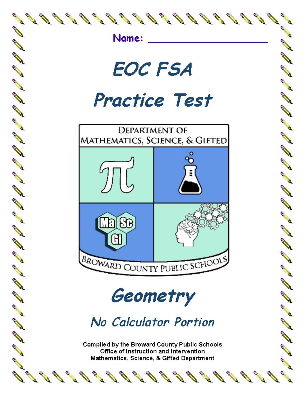 fsa geometry eoc practice test answers