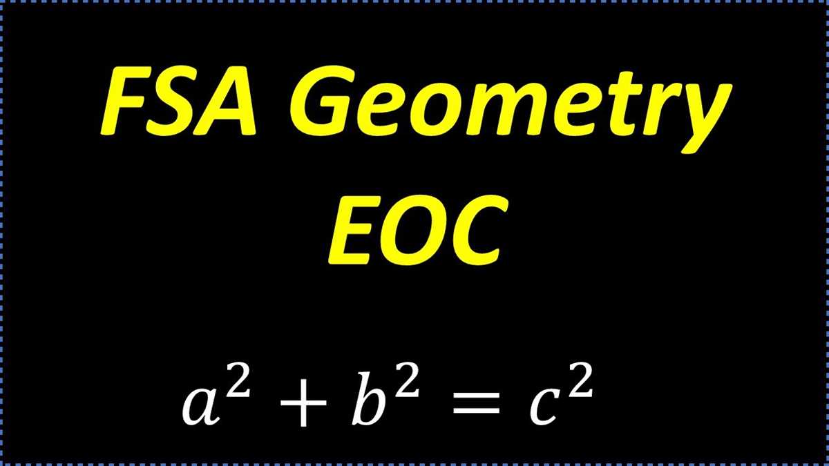 fsa geometry practice test answer key
