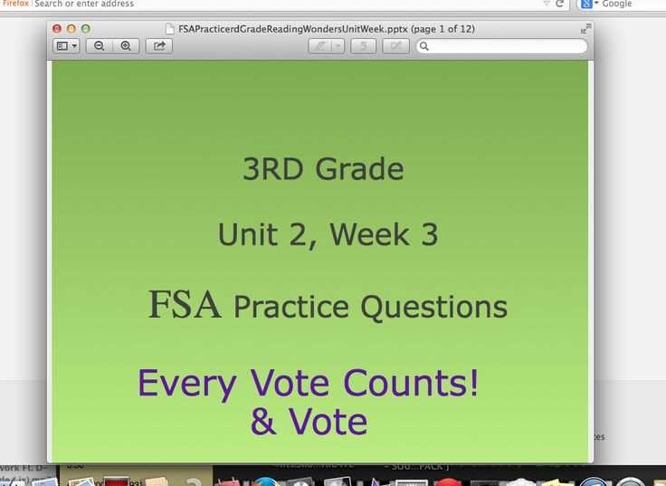 fsa mathematics practice test questions answer key