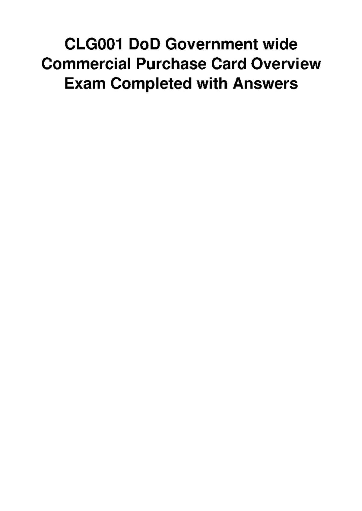 clg001 test answers