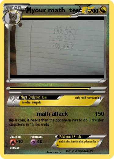 math exam answers pokemon