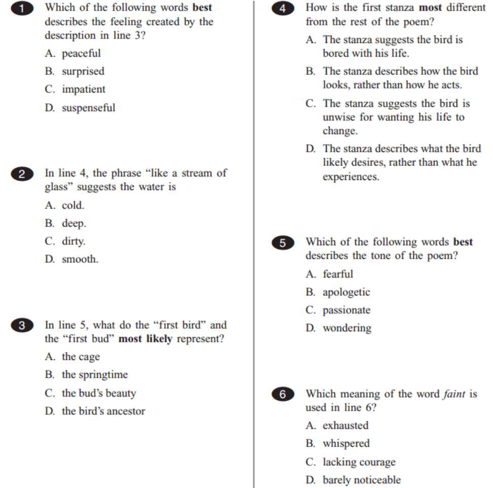 ela benchmark test answer key