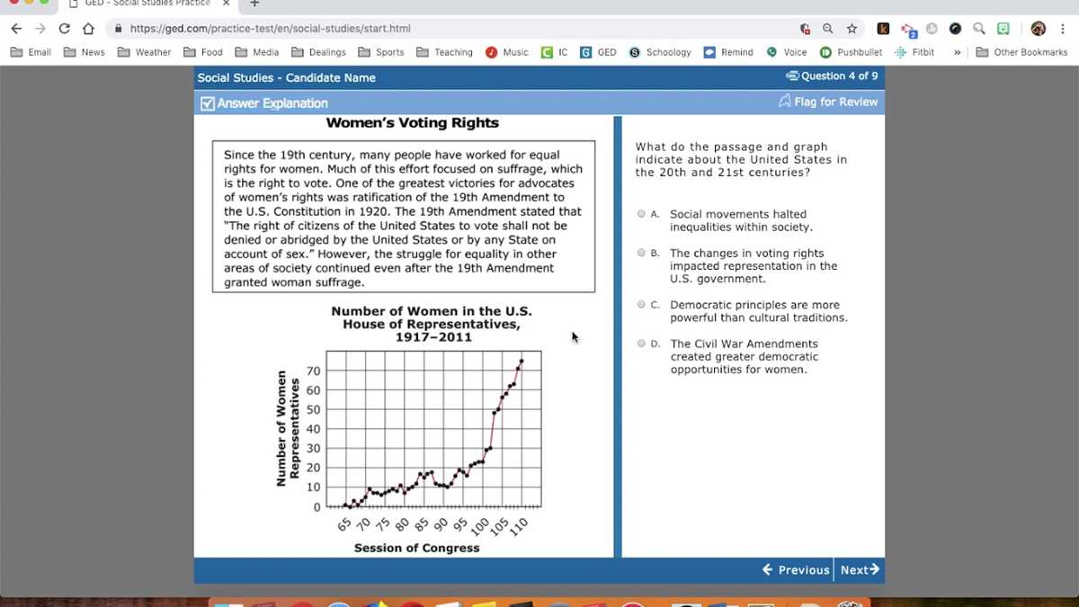 ged social studies practice test answers