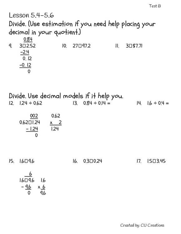 geometry chapter 5 test answer key