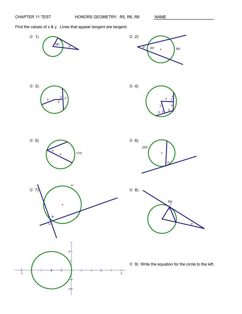 geometry unit 9 test answer key