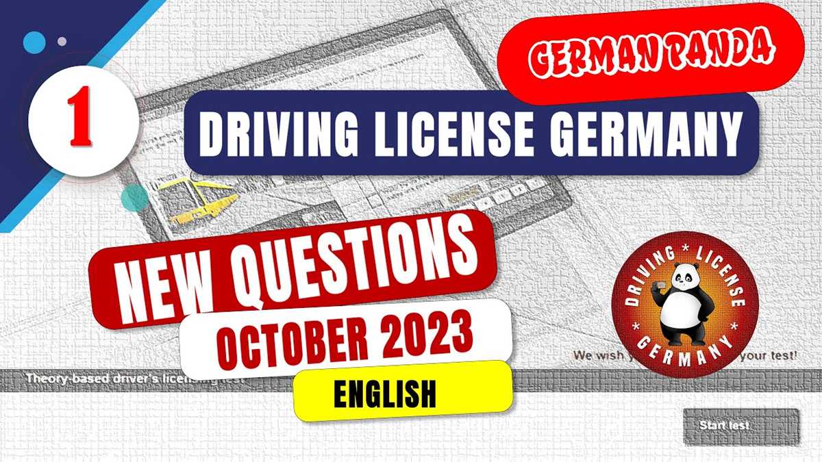german driving test answers