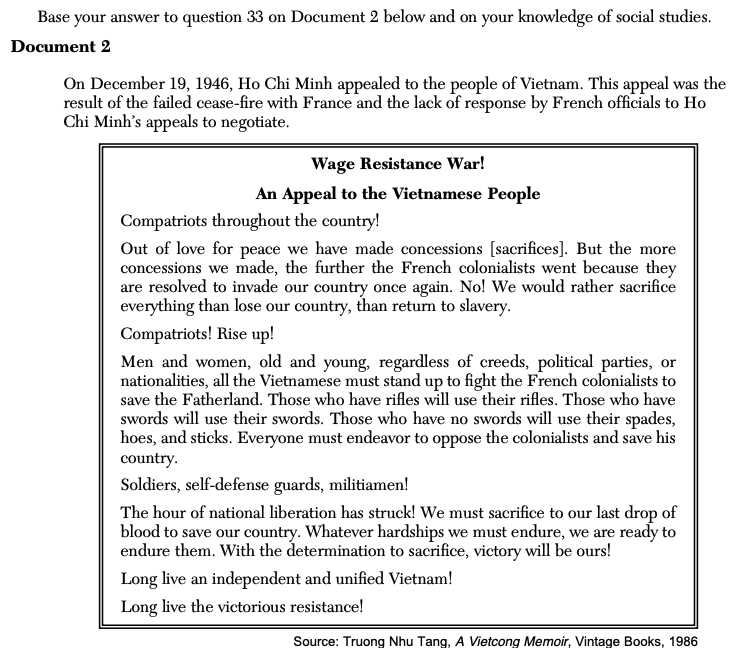 global history and geography ii practice exam answers