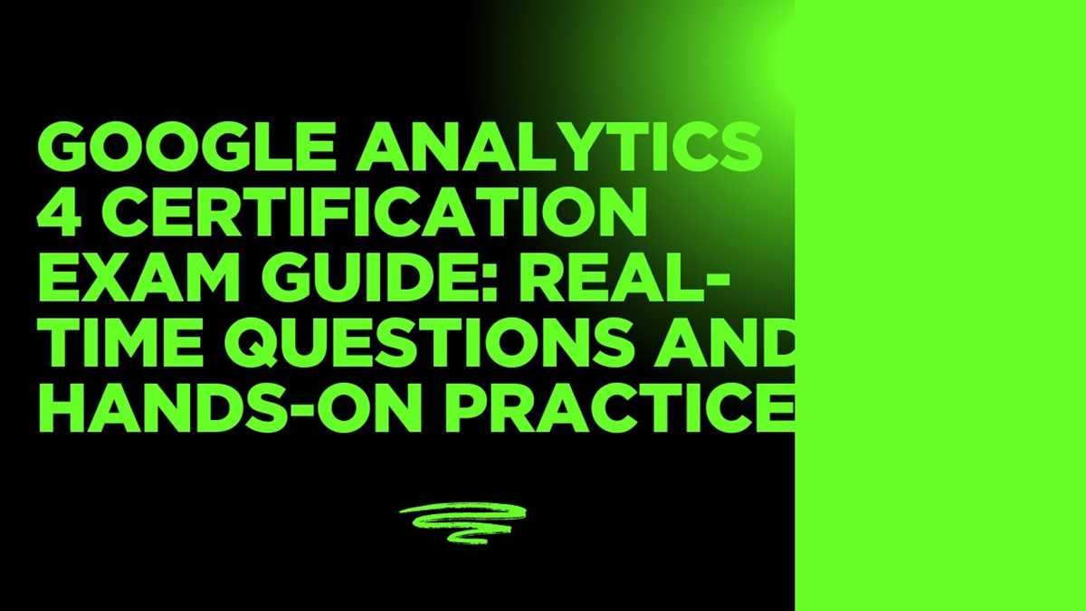 google analytics 4 test answers