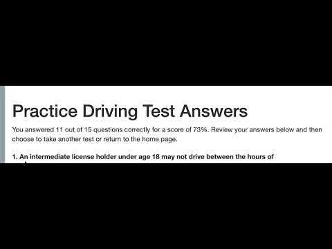 goshare driver test answers