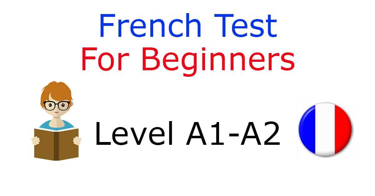 french tests with answers
