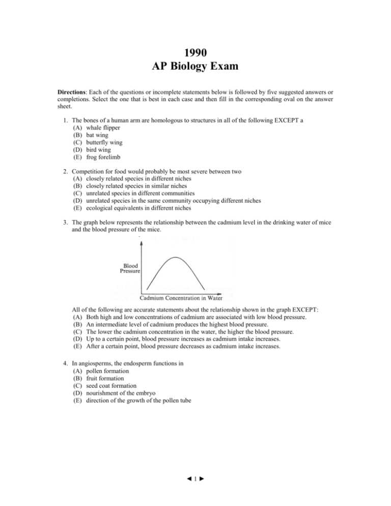 ap biology exam 2008 answers