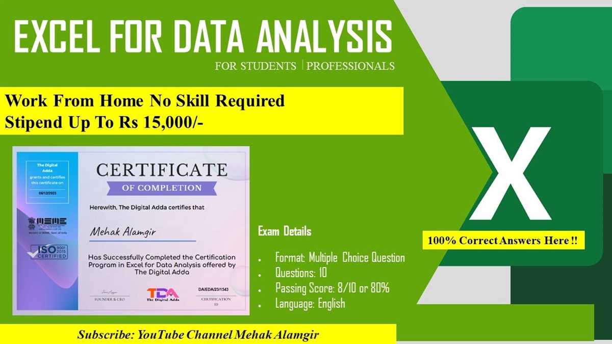 excel 2026 essential training exam answers