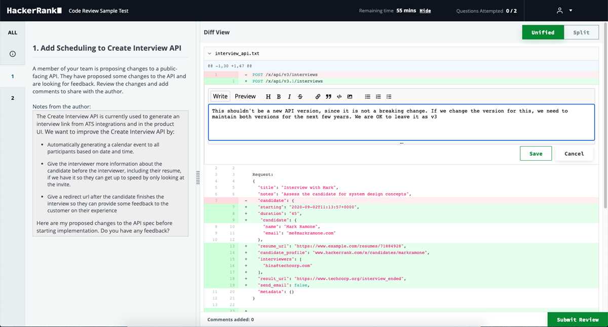 hackerrank test questions and answers