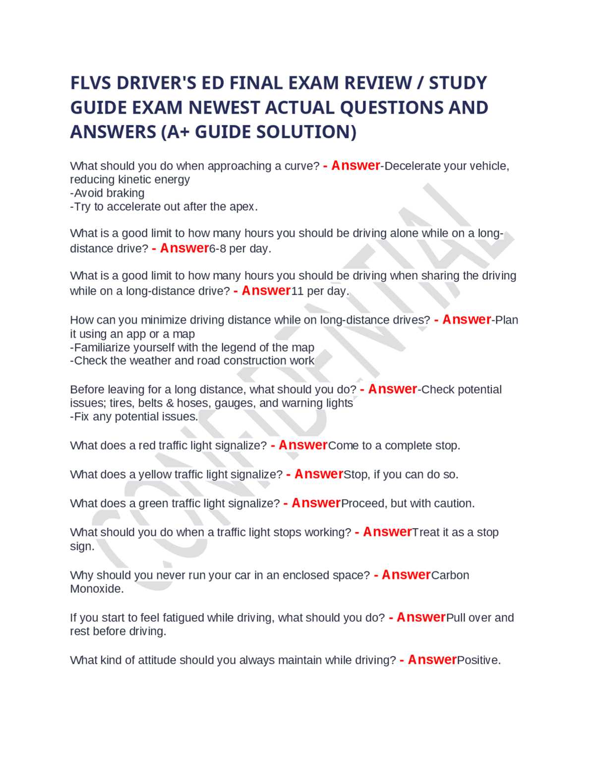 study guide for knowledge exam answers florida