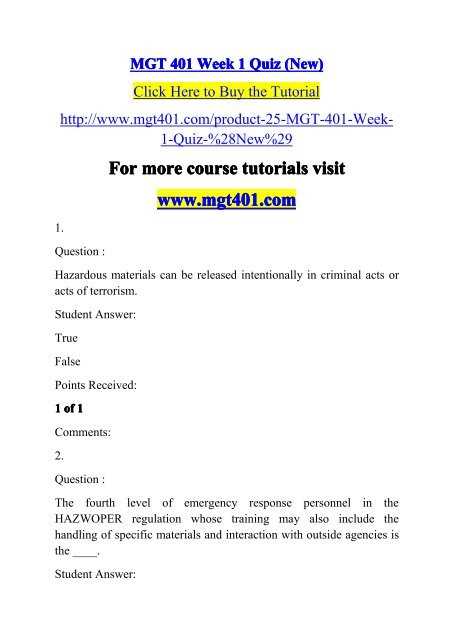 hazmat operations test questions and answers