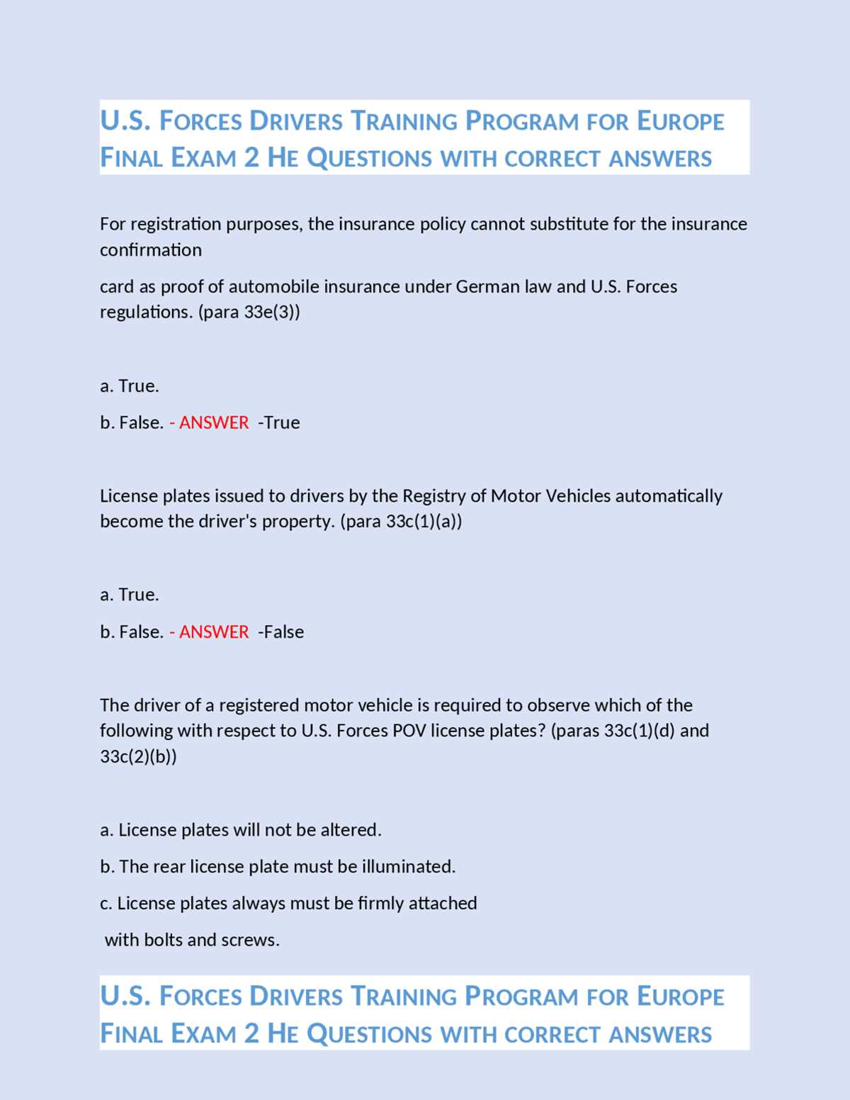 us forces drivers training program for europe practice exam answers us forces drivers training program for europe practice exam answers