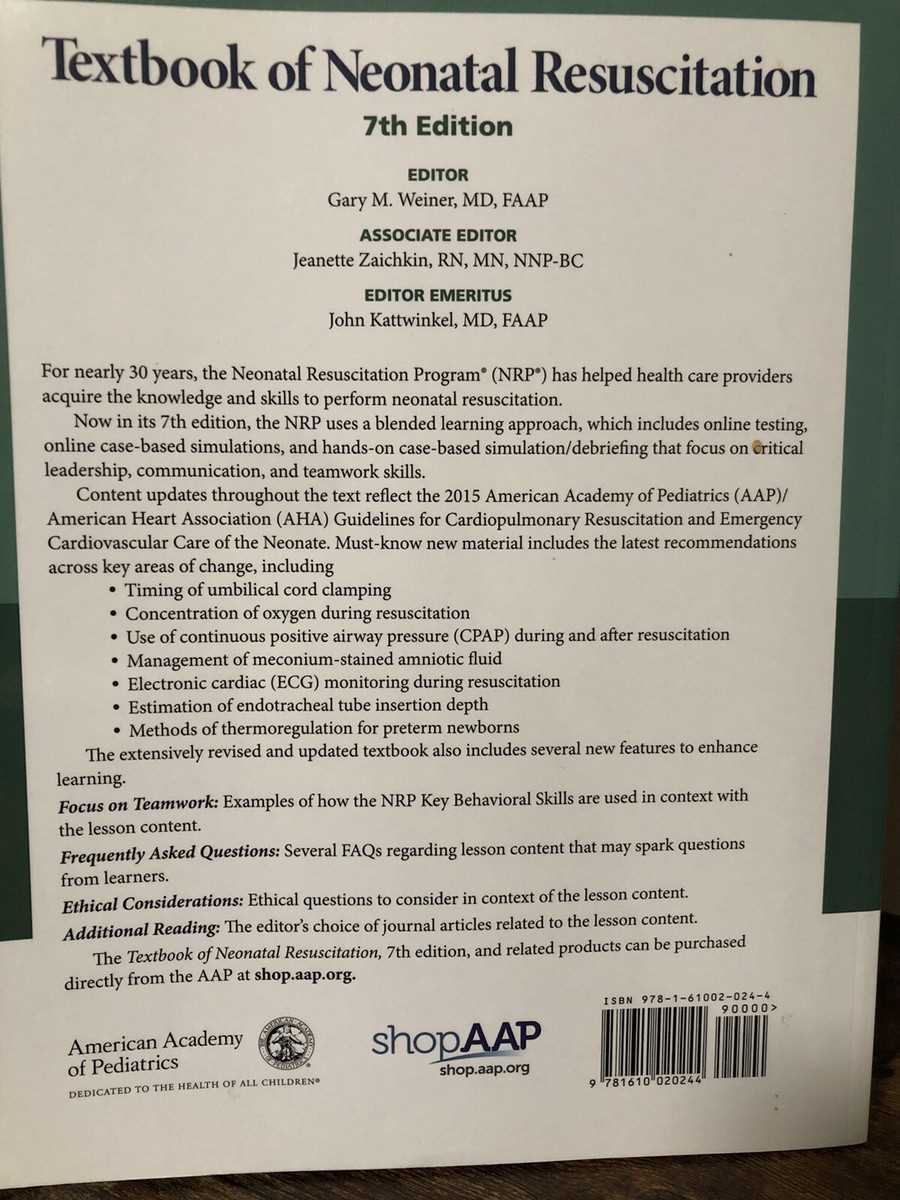 nrp exam answers 7th edition