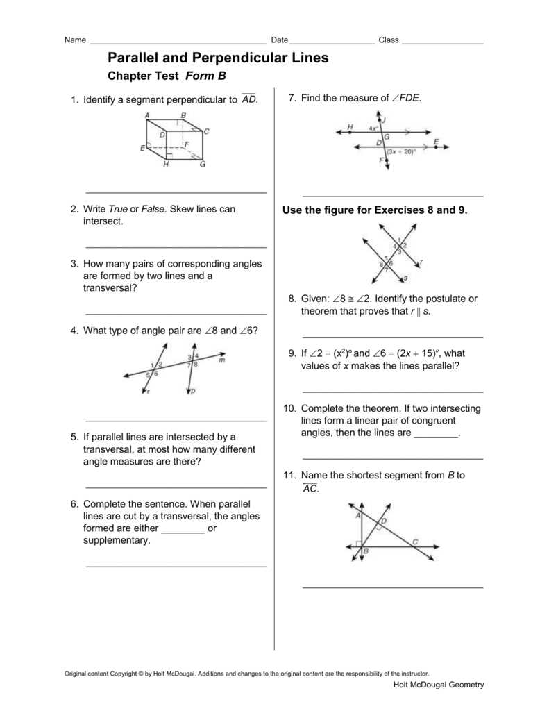 holt mcdougal geometry chapter 4 test answers