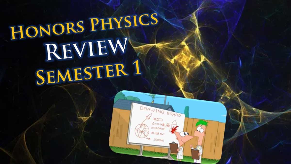 honors physics final exam answers
