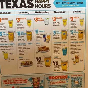 hooters menu test answers