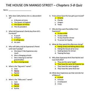 house on mango street test answers house on mango street test answers