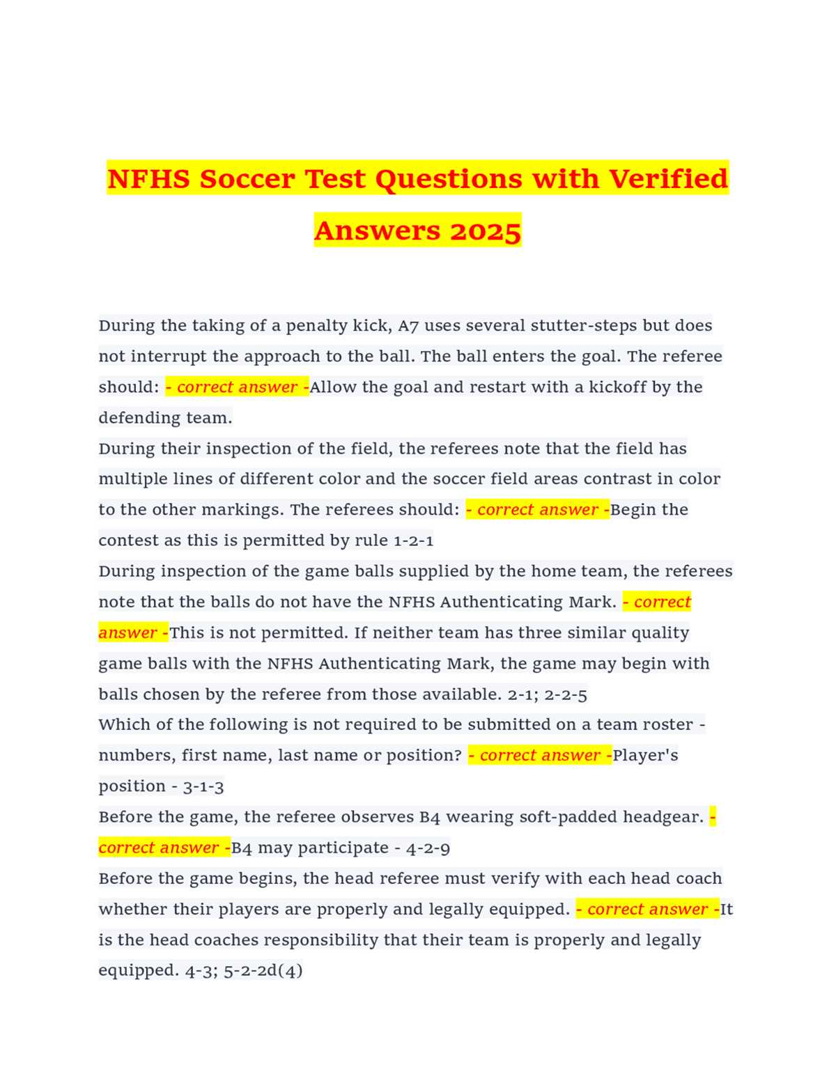nfhs fundamentals coaching test answers