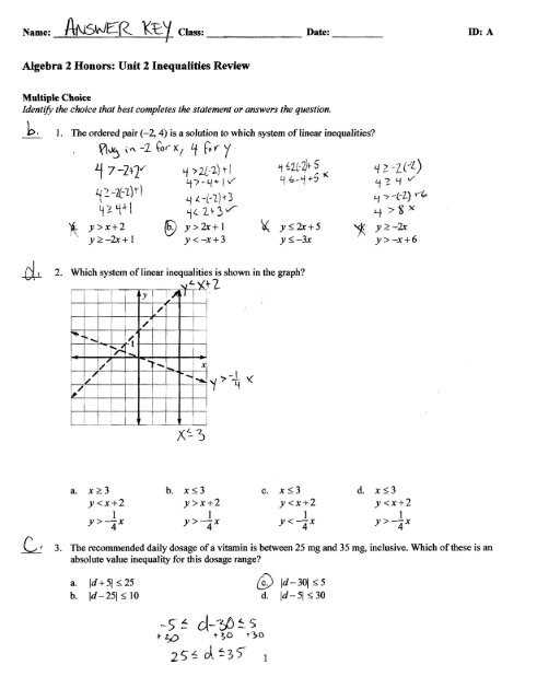 economics unit 2 test answer key