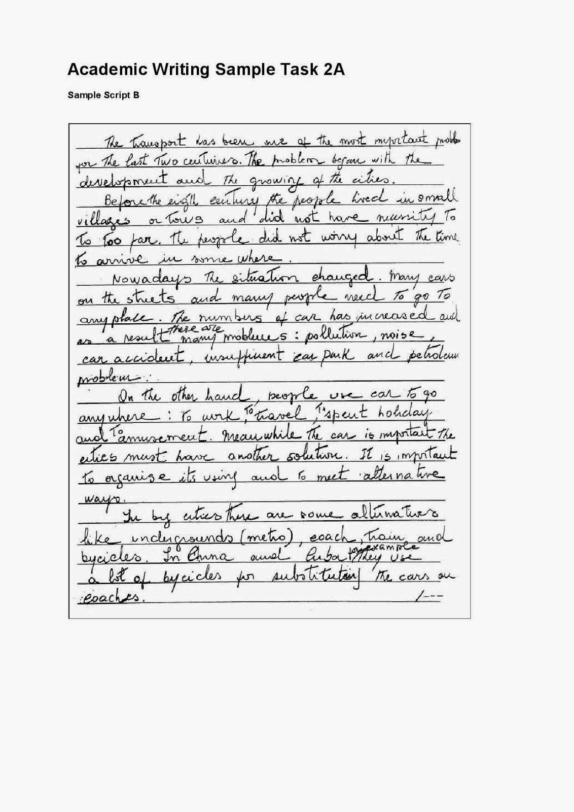 ielts general writing test samples with answers