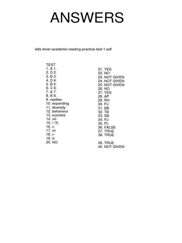 ielts practice test reading answers