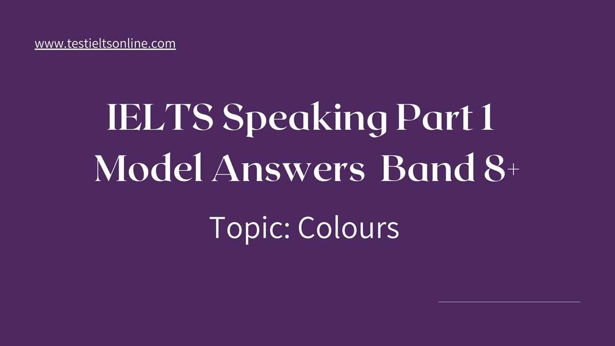 ielts speaking test model answers