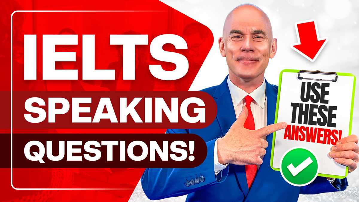 ielts speaking test with answers