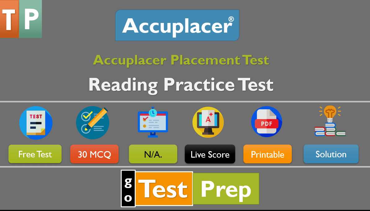 accuplacer test answers reading