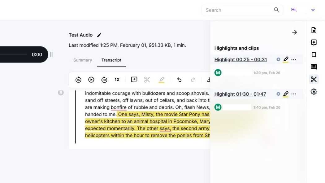 rev com transcription test answer