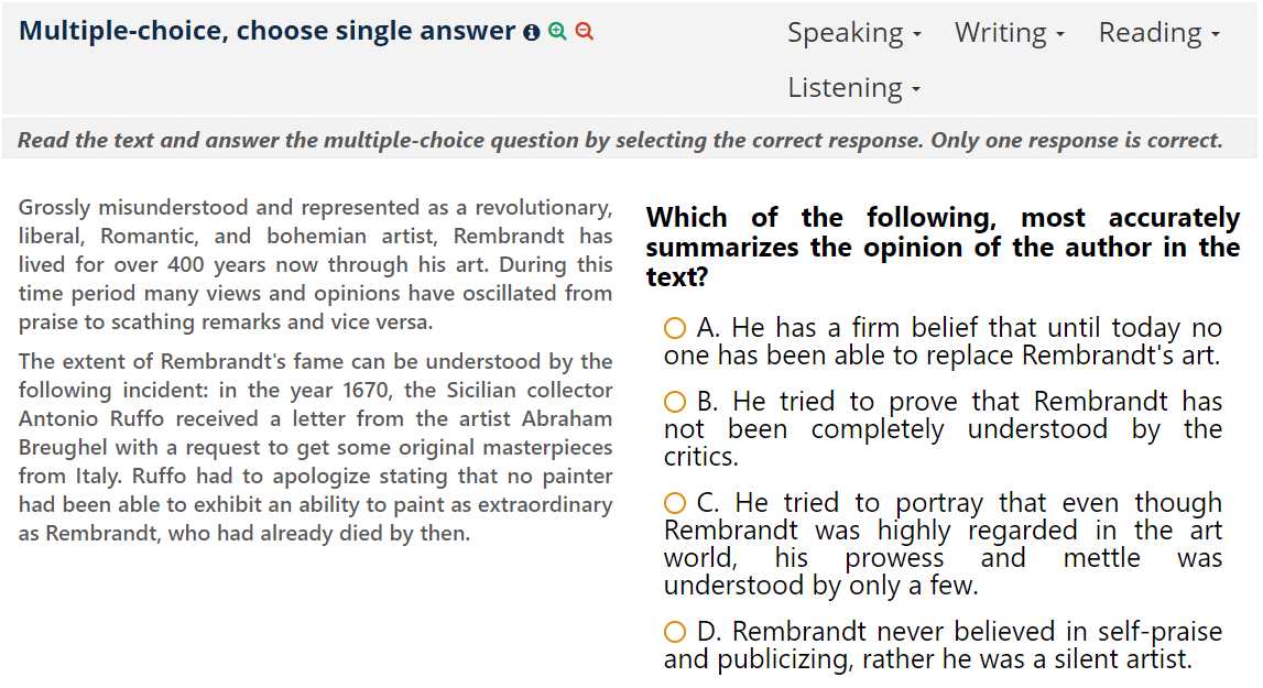 rembrandt test answers