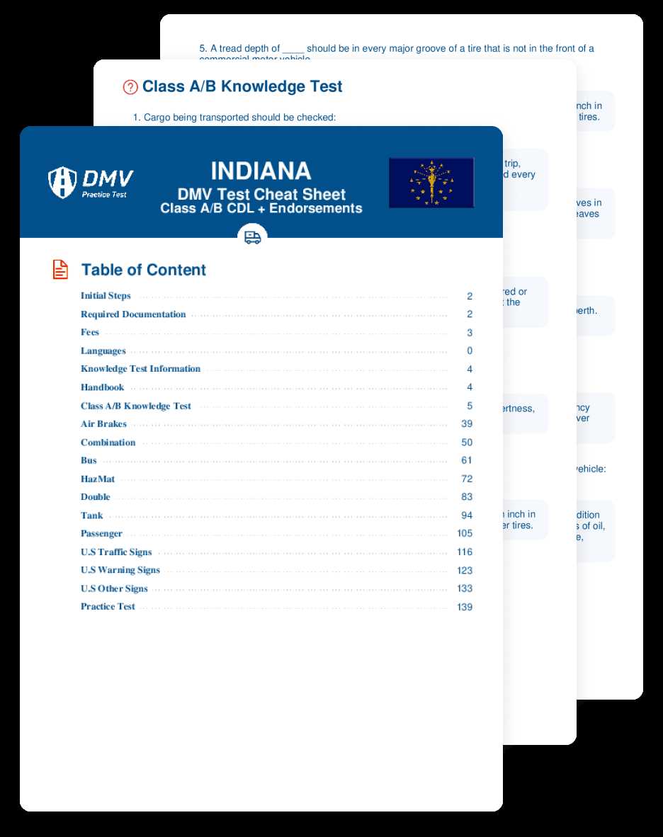 indiana bmv test 50 questions and answers
