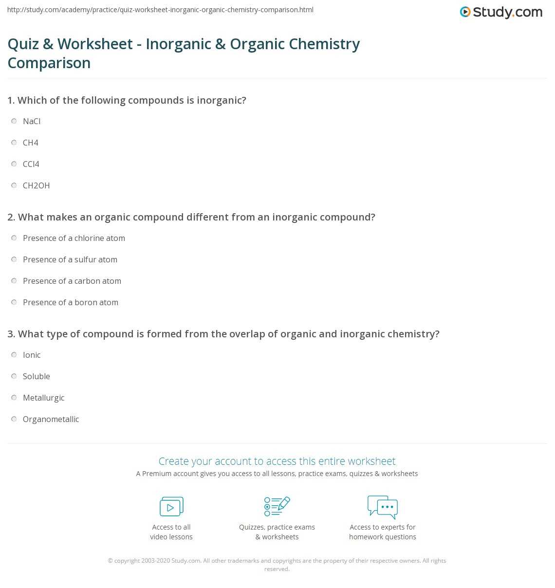 inorganic chemistry exam questions and answers