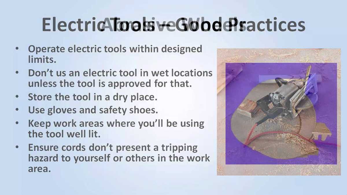 introduction to power tools test answers