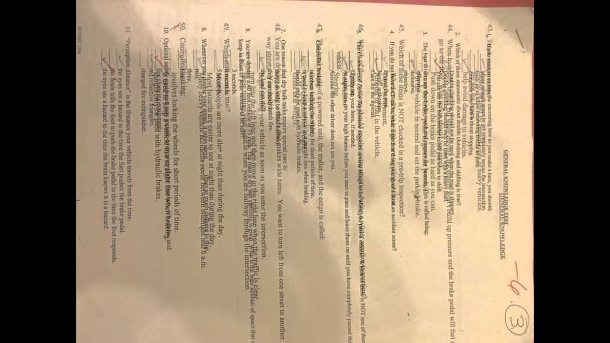 cdl test answers in spanish