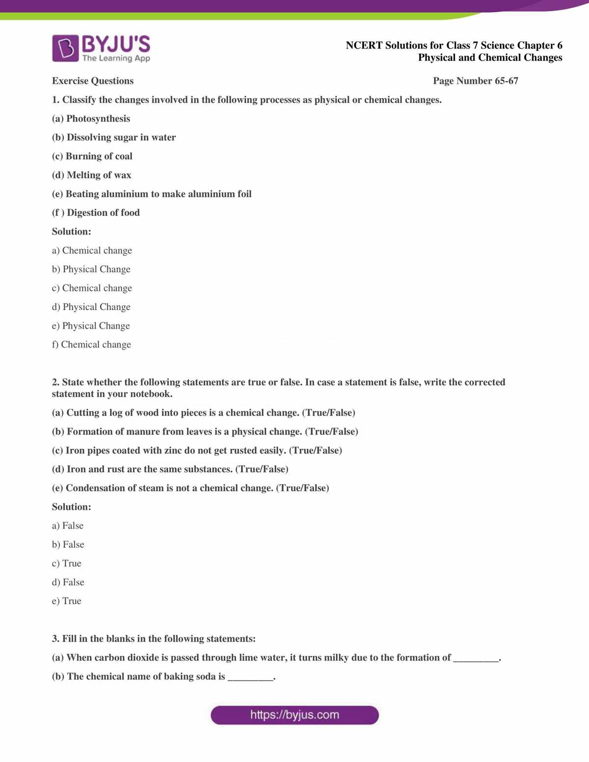 physical science chapter 7 test answer key