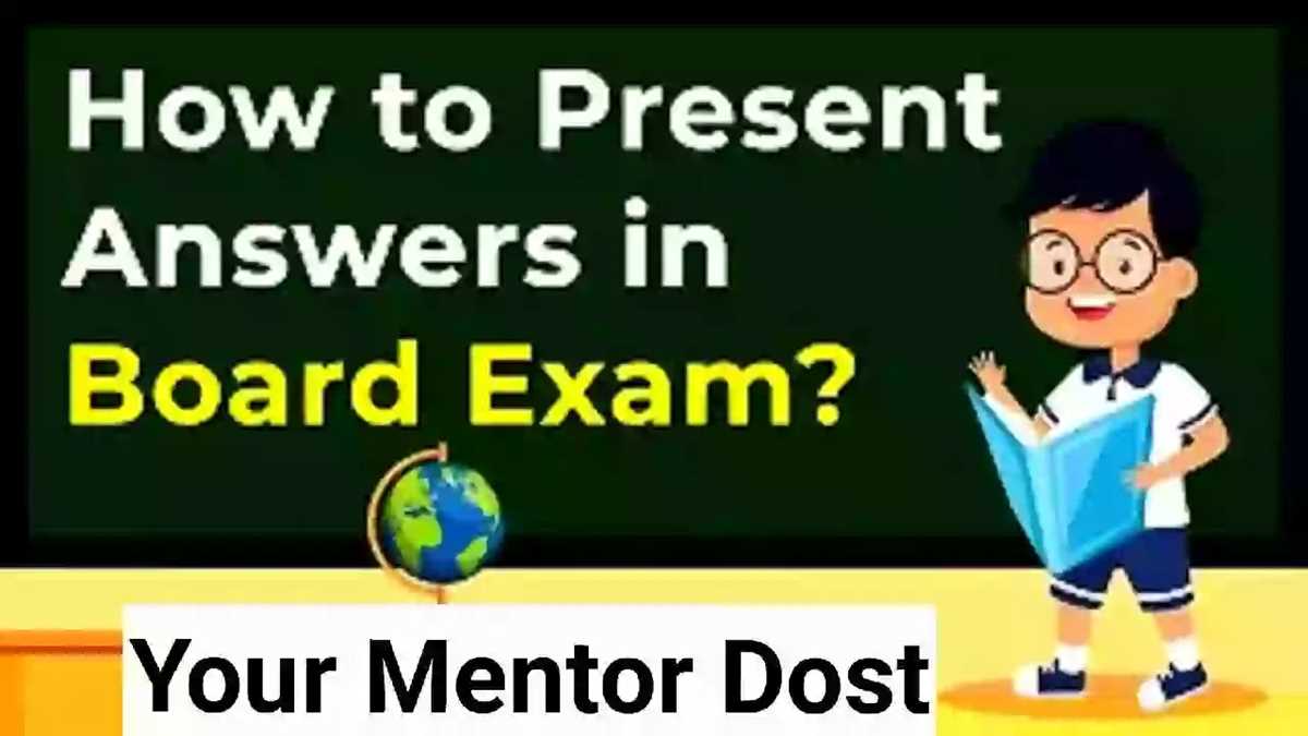 how to answer board exam question