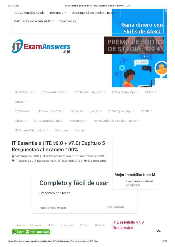 it essentials chapter 1 exam answers