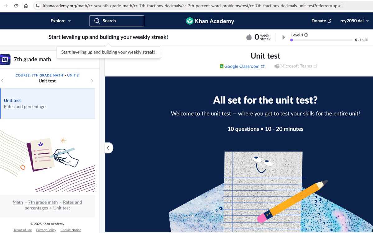 khan academy unit test answers